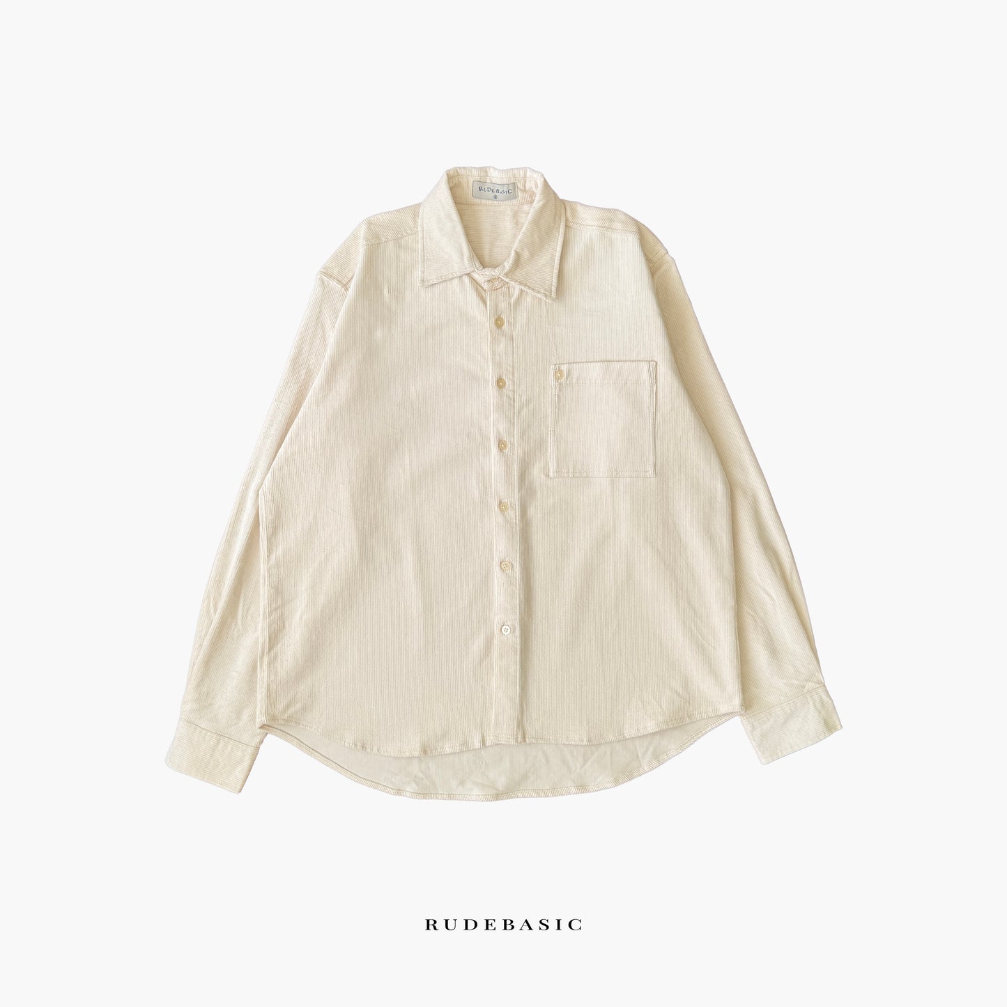 RUDEBASIC - Unpocket Corduroy Overshirt | UNISEX
