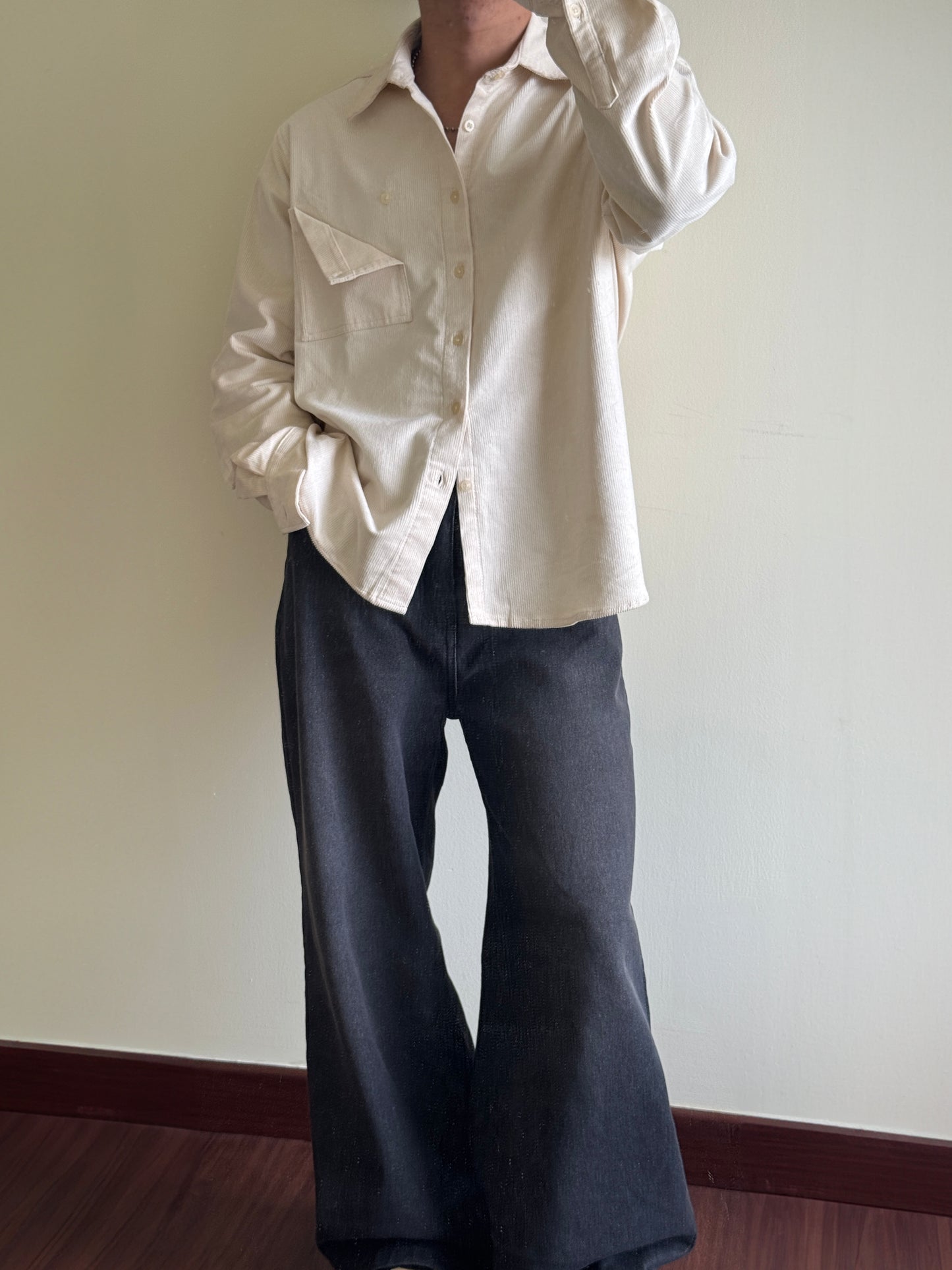 RUDEBASIC - Unpocket Corduroy Overshirt | UNISEX