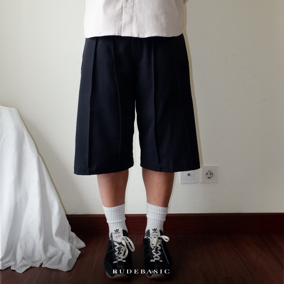 RUDEBASIC - Ryu Quarter Relaxed Wide Pants | Unisex