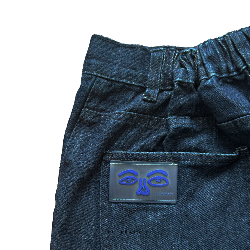 RUDEBASIC - Blue Shibal Baggy Jorts | UNISEX