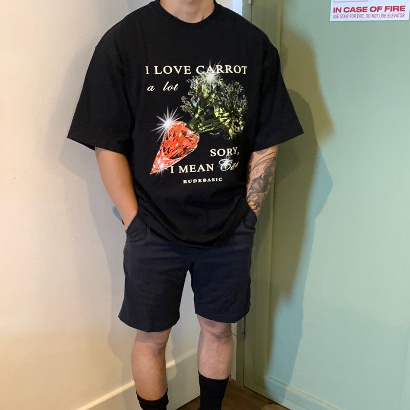 RUDEBASIC - Carrot Oversized Tee | Heavy Weight