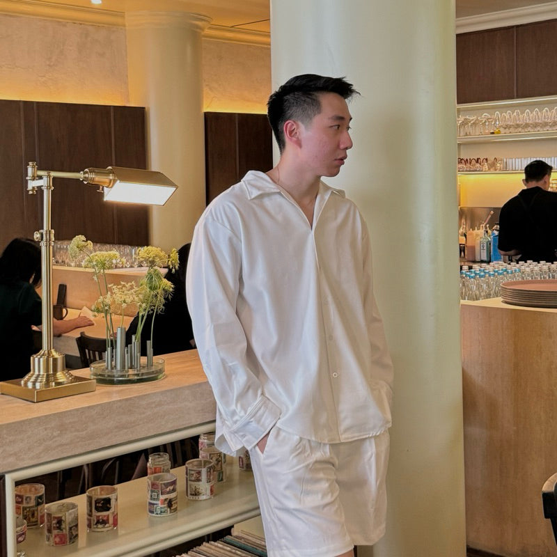 RUDEBASIC - Kwon Flat Collar Overshirt | UNISEX