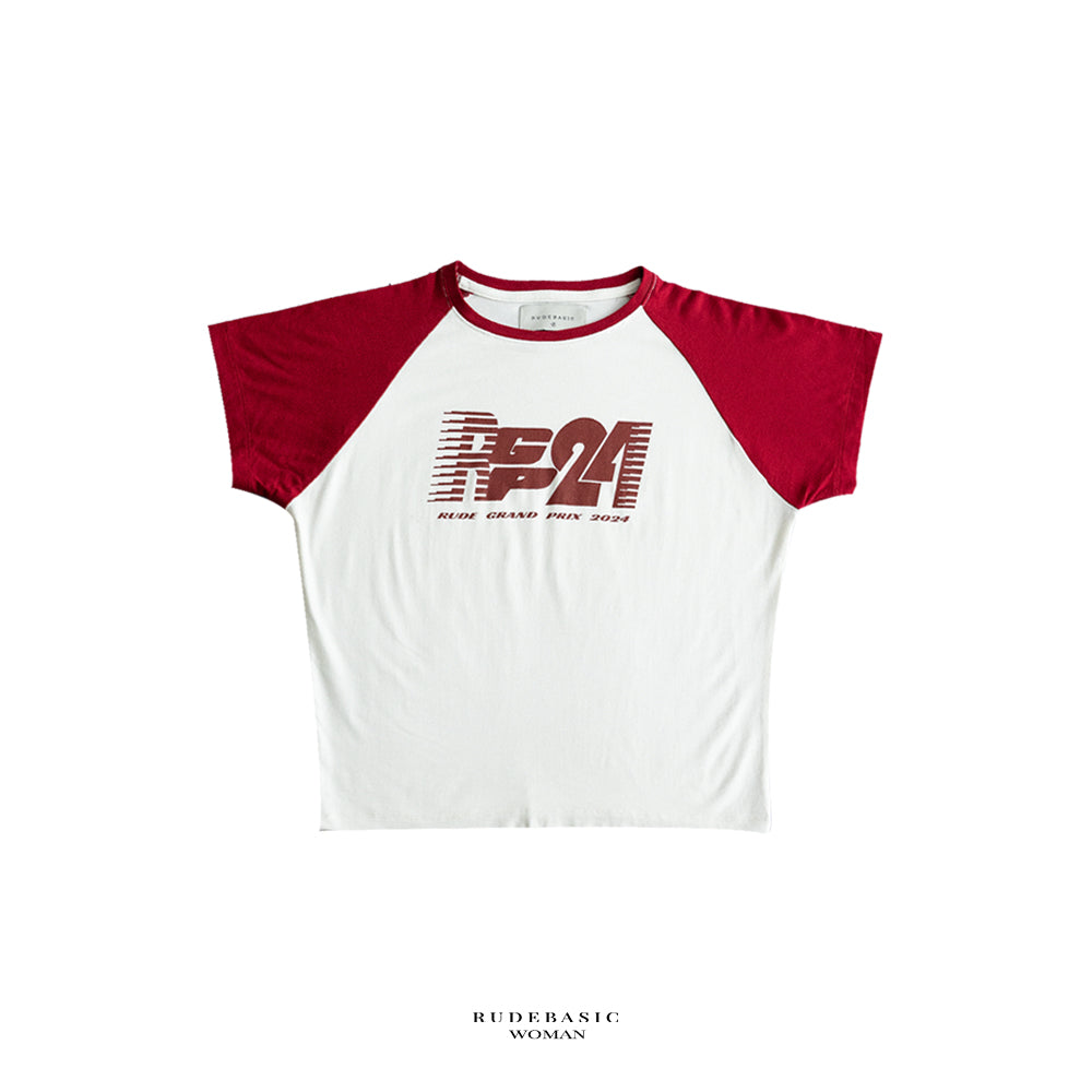 RUDEBASIC - Baby Raglan  RGP Tee - Women