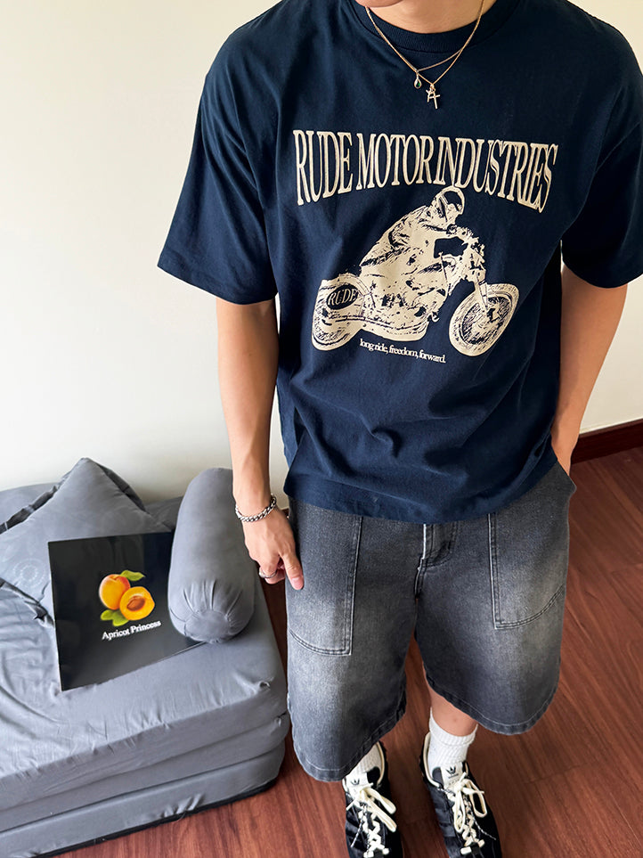 RUDEBASIC - Motor Oversized Tee | Heavy Weight