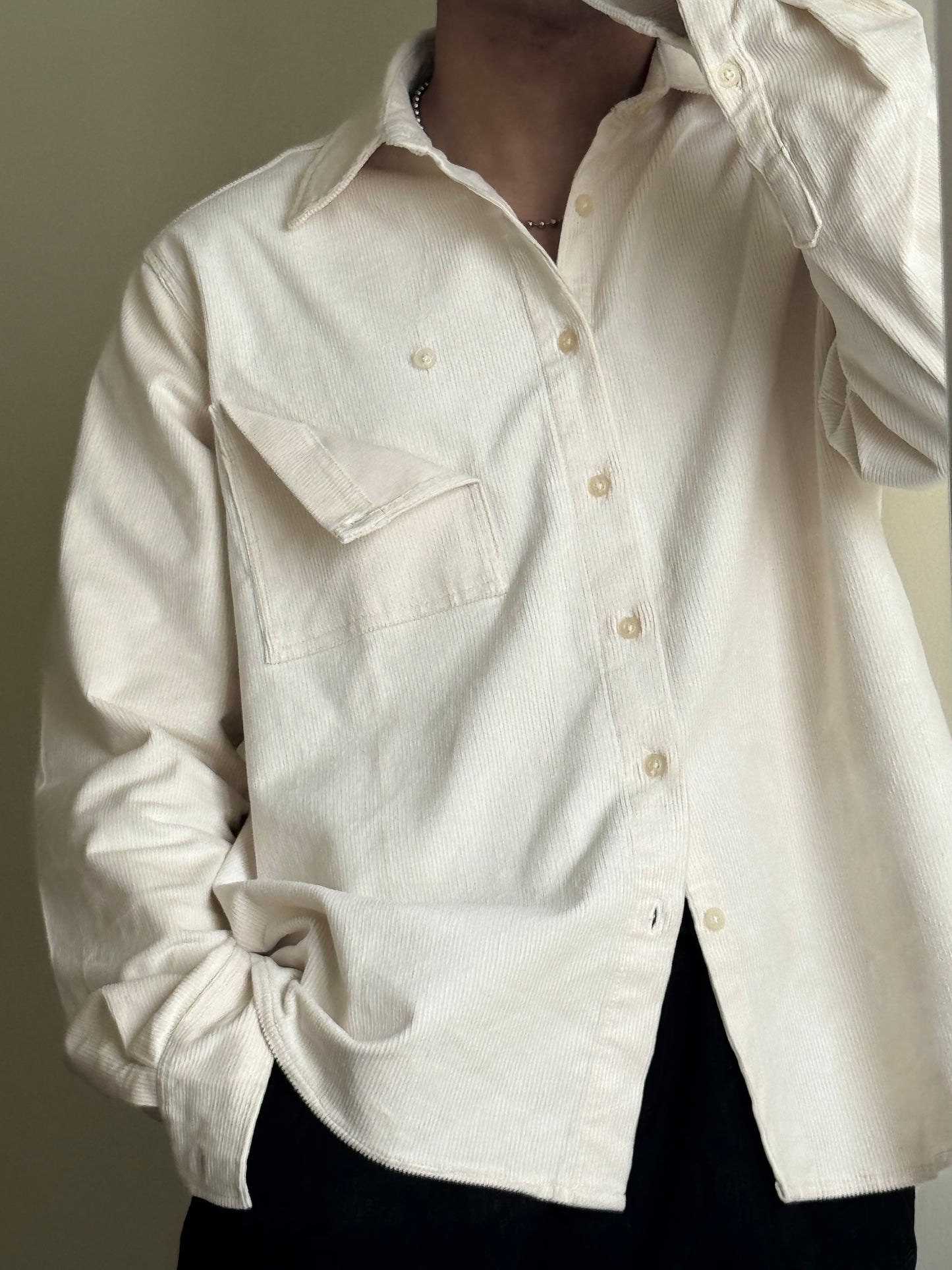 RUDEBASIC - Unpocket Corduroy Overshirt | UNISEX