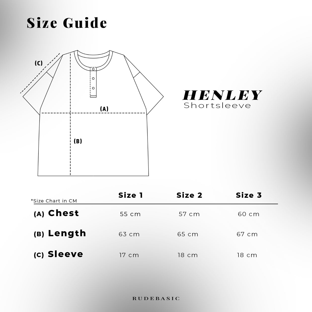 RUDEBASIC - Black Dennys Short sleeve Henley | Light weight cotton | henley pria | henley putih