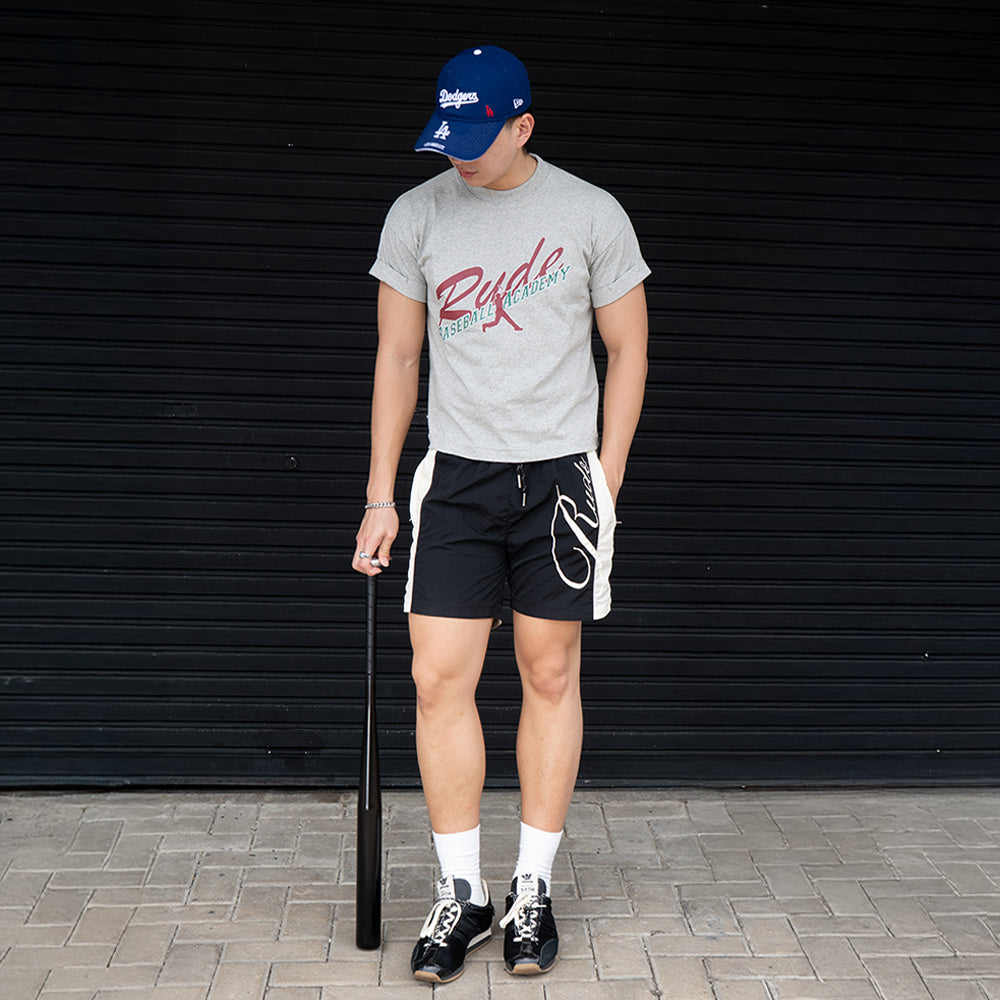RUDEBASIC - Baseball Team Roll-up Tiny Tee - Heavy Weight Cotton [UNISEX]