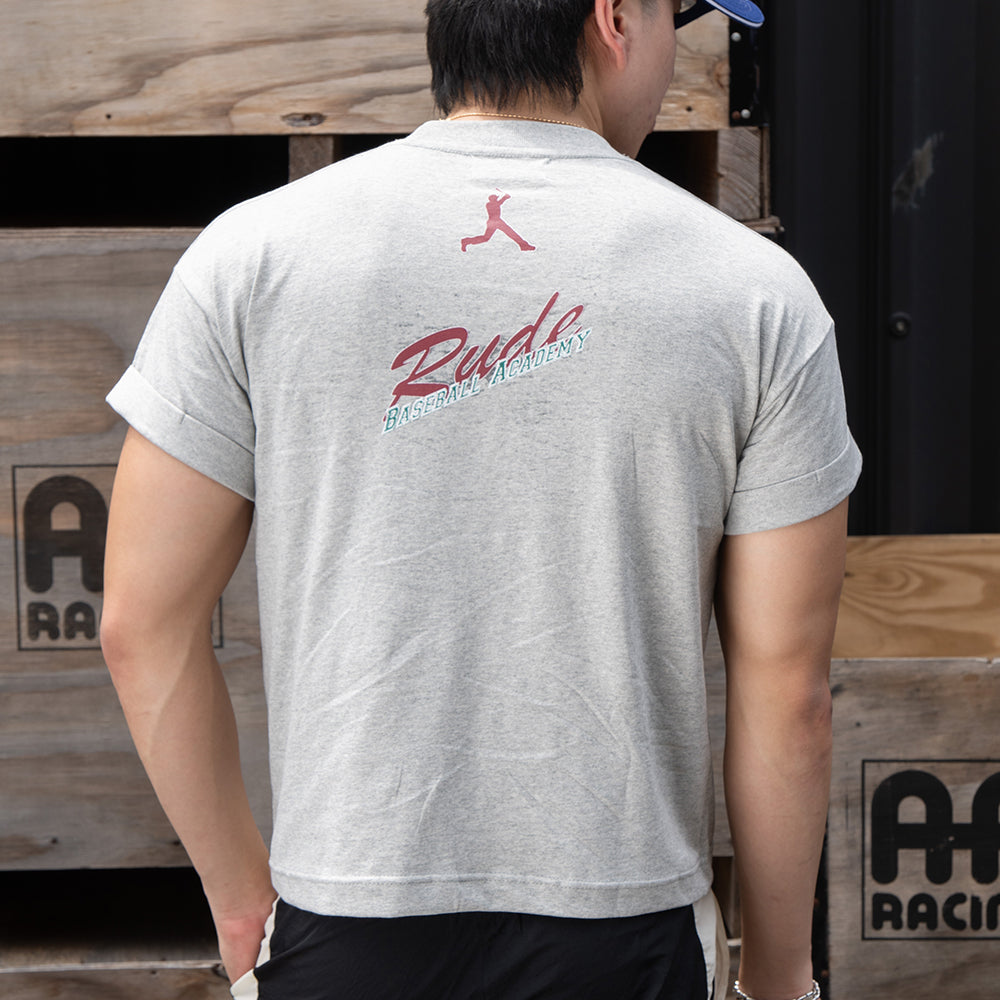 RUDEBASIC - Baseball Team Roll-up Tiny Tee - Heavy Weight Cotton [UNISEX]