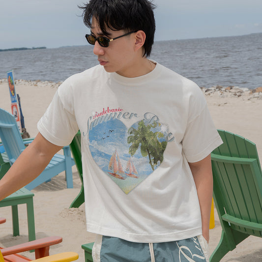 RUDEBASIC - Bay Tiny Tee - Heavy Weight Cotton [UNISEX]