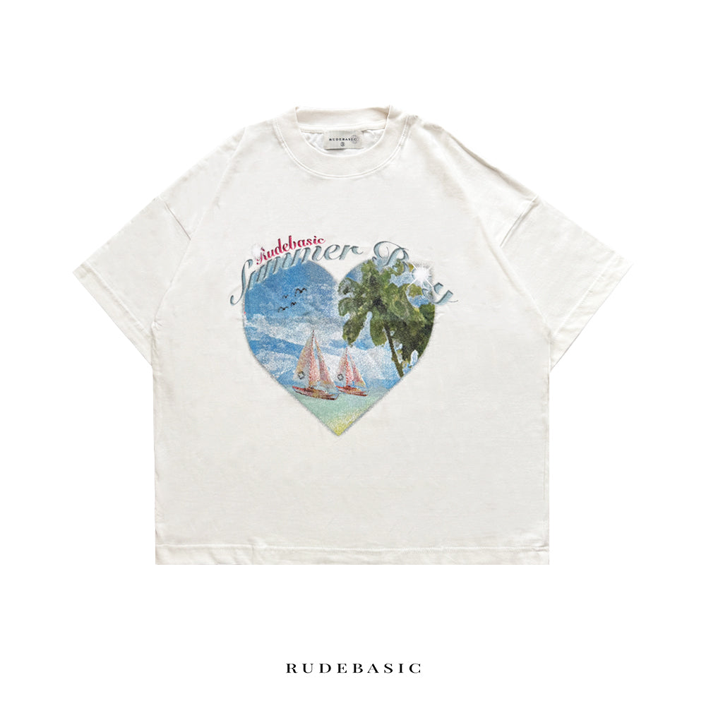 RUDEBASIC - Bay Tiny Tee - Heavy Weight Cotton [UNISEX]