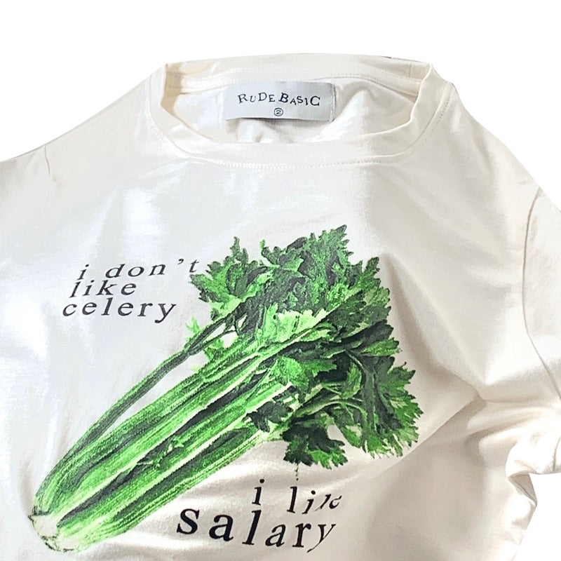 RUDEBASIC - Celery Crop Baby Tee