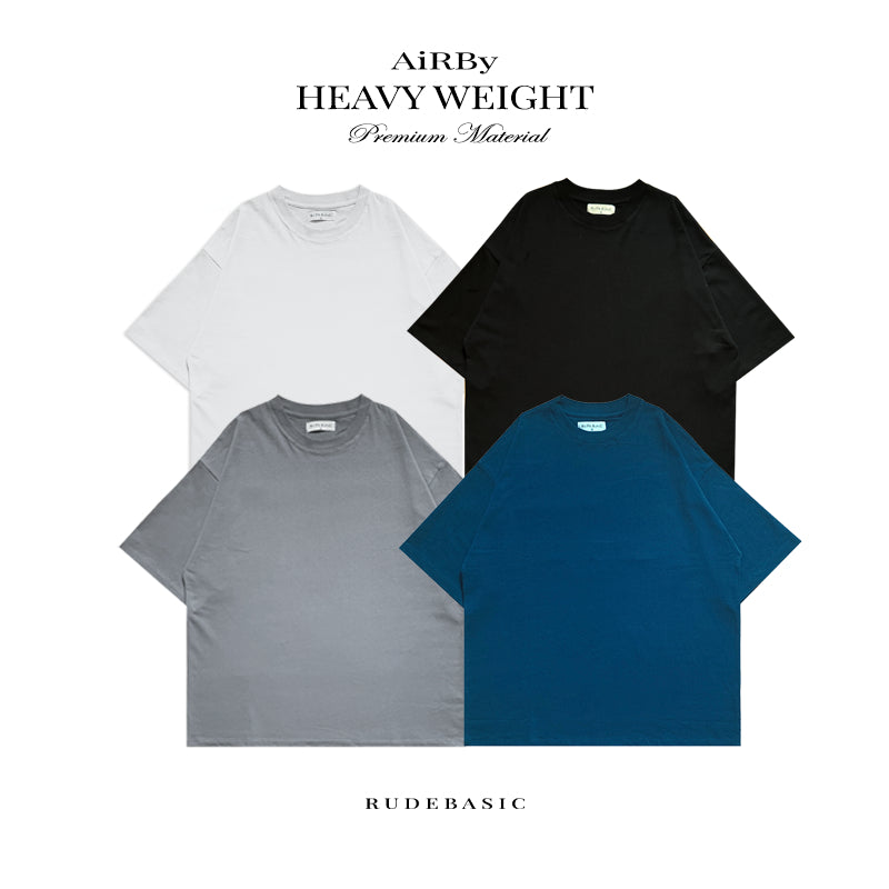 RUDEBASIC - Polos Oversized Tee | AiRBy Heavy Weight Cotton