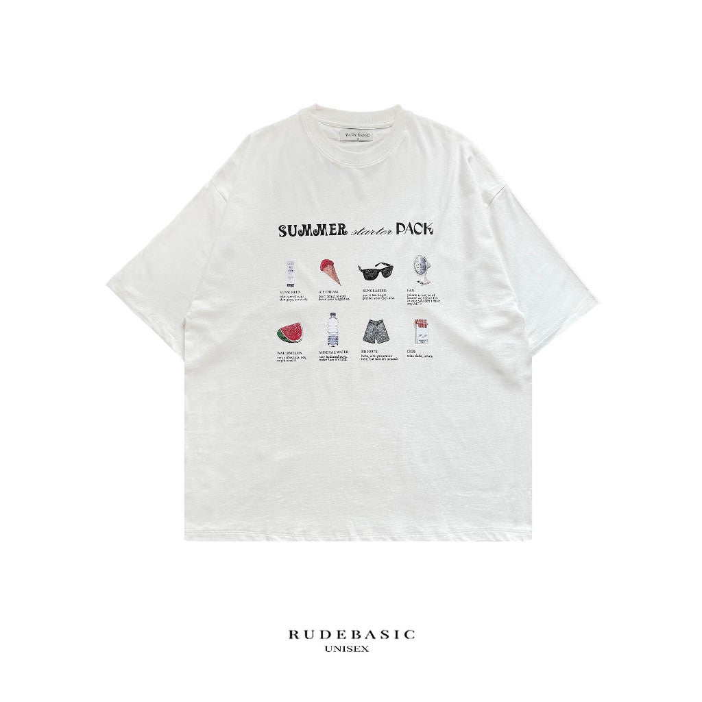 RUDEBASIC - Summer Oversized Tee | Heavy Weight