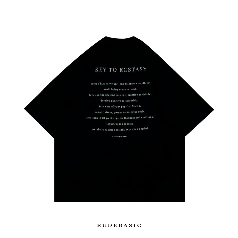 RUDEBASIC - Dark Ecstacy Oversized Tee | Heavy Weight