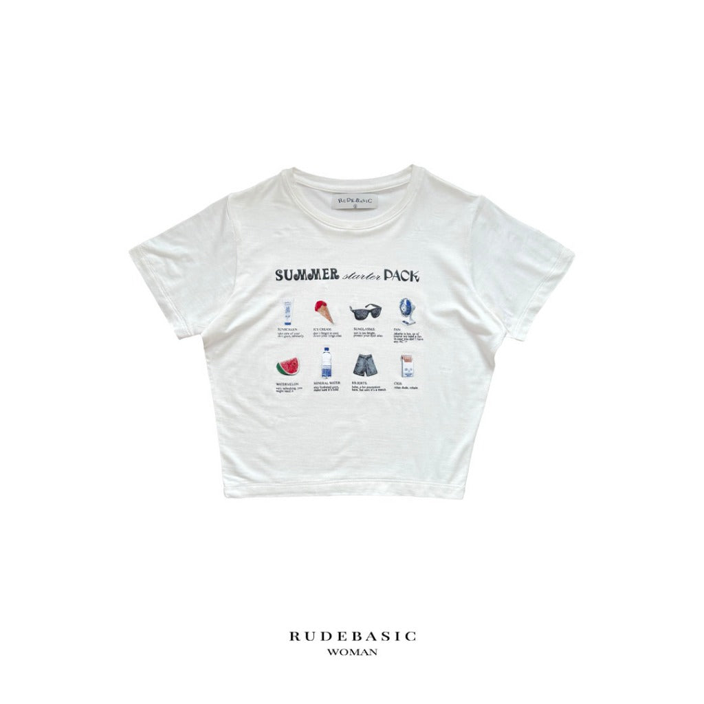 RUDEBASIC - Baby Summer Tee | Woman