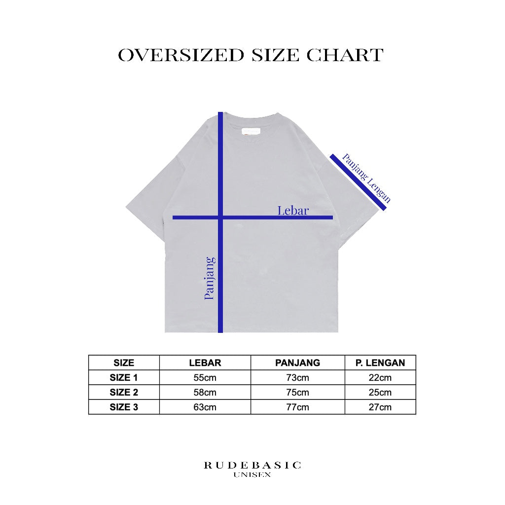 RUDEBASIC - Look Oversized Tee | Heavy Weight Cotton