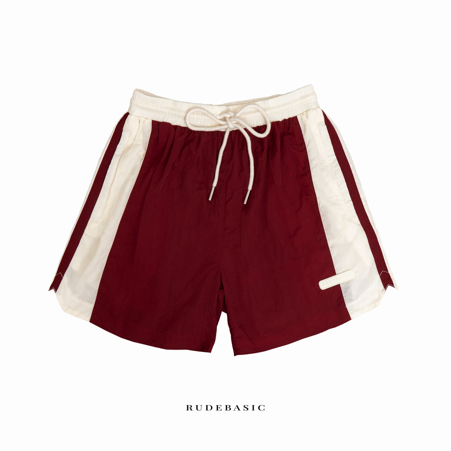 RUDEBASIC - Berry Block Rude Parachute | Unisex | Celana pria | Celana pendek | celana nylon | nylon shorts