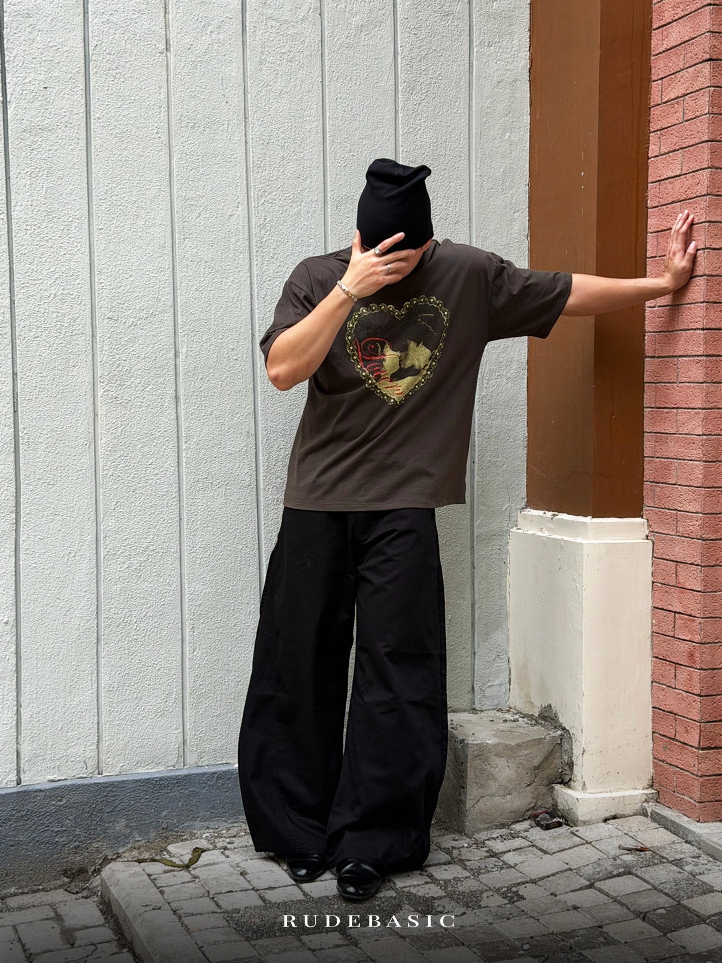 RUDEBASIC - John Barrel Pants | Fine Cotton Twill | Unisex | Celana barrel | Celana balon | Celana panjang