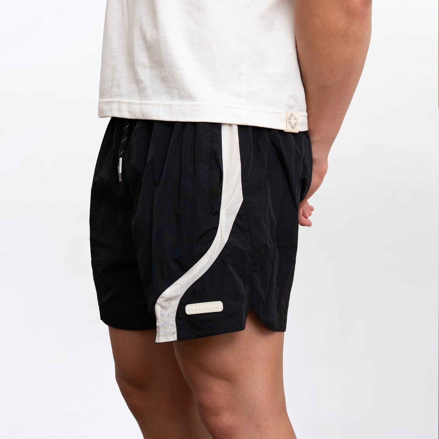 RUDEBASIC - Sline Parachute Pants | Nylon Crinkle | Unisex | Celana pendek | Celana olahraga | Celana gym