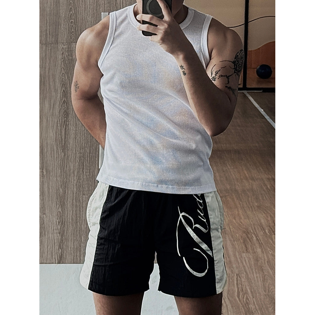 RUDEBASIC - Block Rude Parachute Shorts | Celana pendek | Celana Olahraga | Celana parasut | Celana unisex